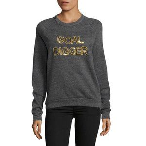 Bow & Drape ‘Goal Digger’ Sequin Graphic Sweatshirt